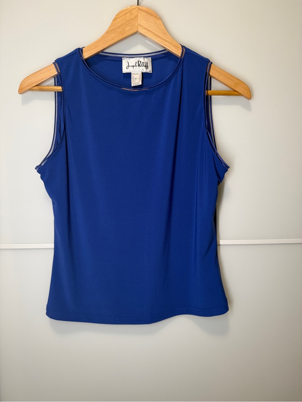 Joseph Ribkoff Sleeveless Tank Top in Blue